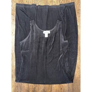 Vintage Ronni Nicole Womens Black Stretch Sleeveless Maxi Dress Size 12